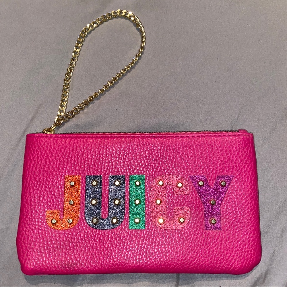 Juicy Couture wrist bag wallet clutch pink